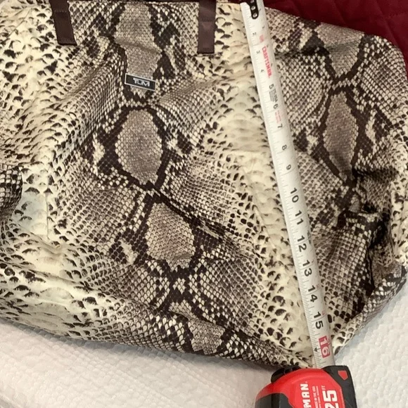 Tumi Snakeskin Print Tote
